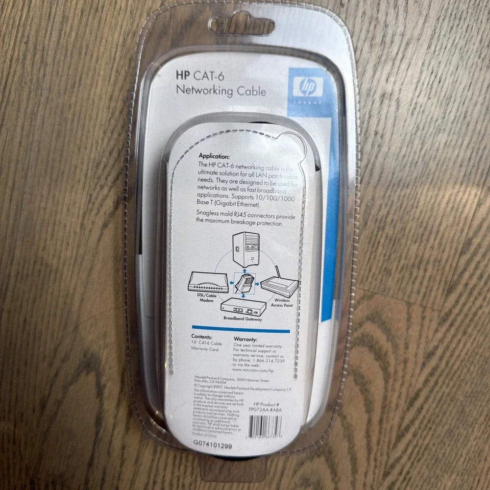 New HP 16 Ft Cat6‎ RJ45 Ethernet Patch Cable Network Printer Lexmark Ricoh Canon
